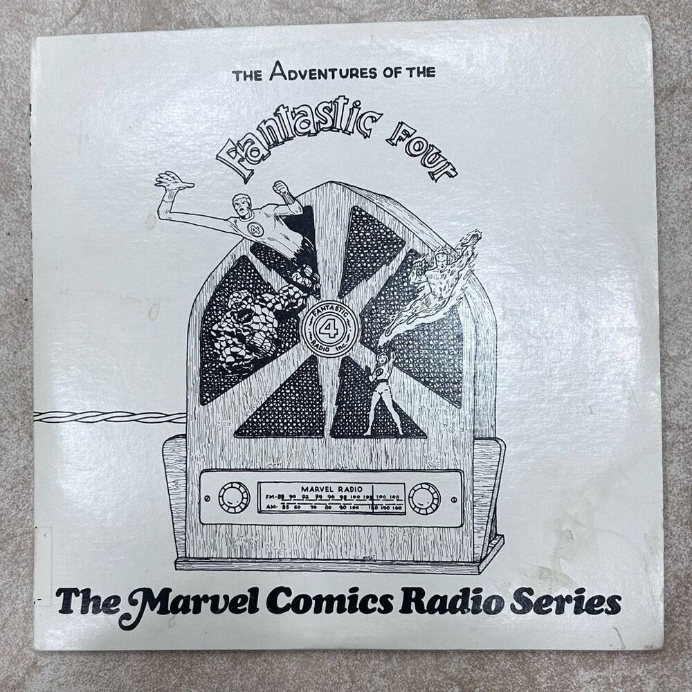 Vtg The Marvel Comics Radio Series Adventures Of The Fantastic Four Record Vinyl